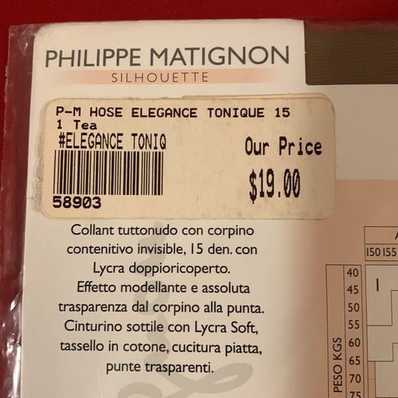 NWT Philippe Matignon pantyhose - Picture 7 of 8